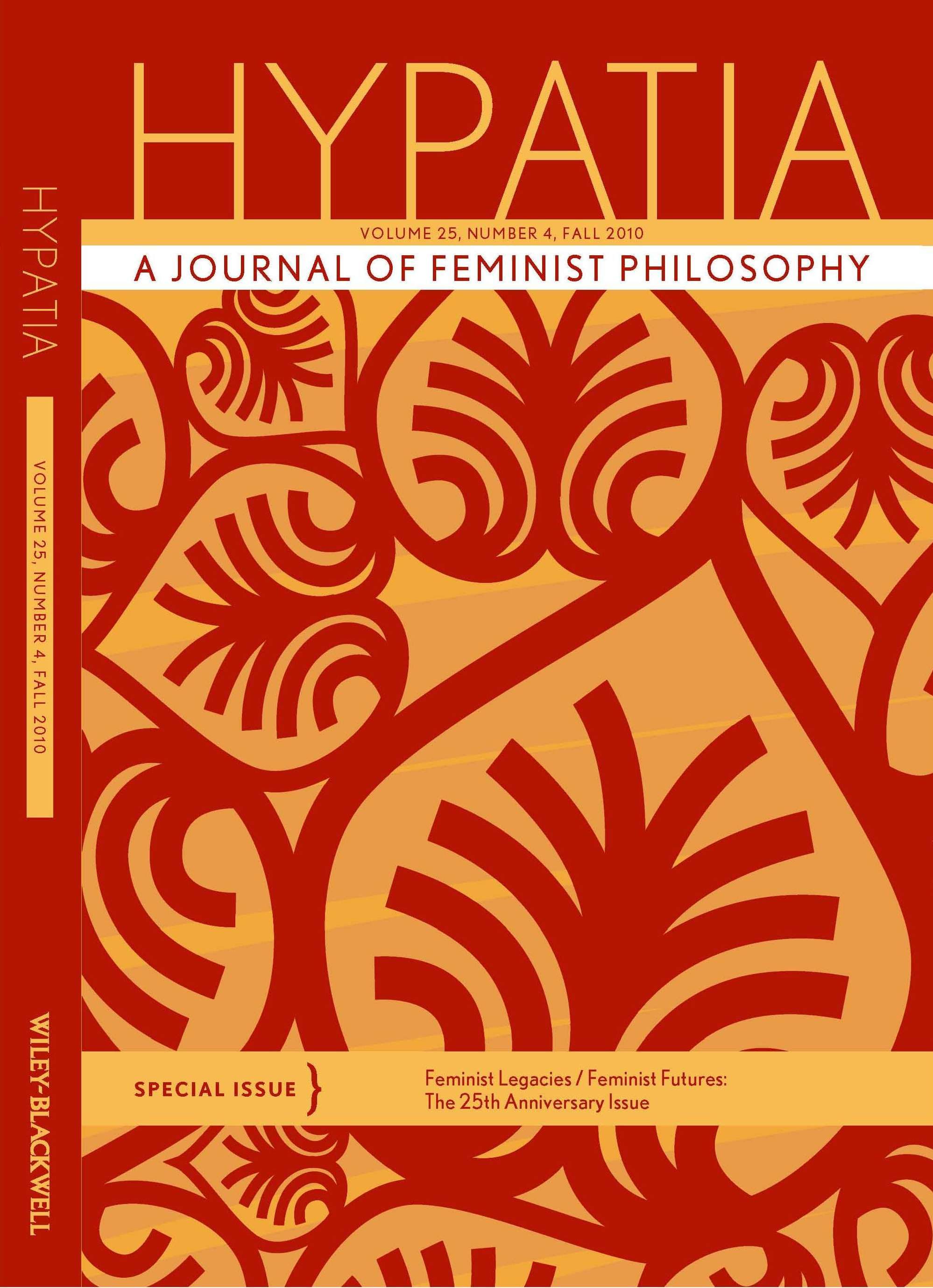 Resultado de imagen de Hypatia: A Journal of Feminist Philosophy